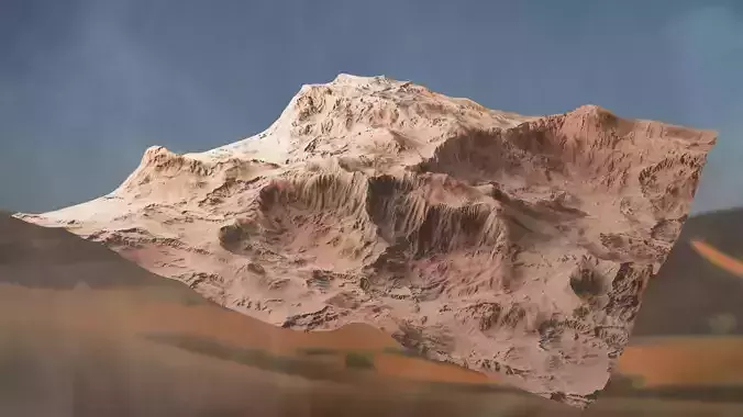 Desert mountain 3D model