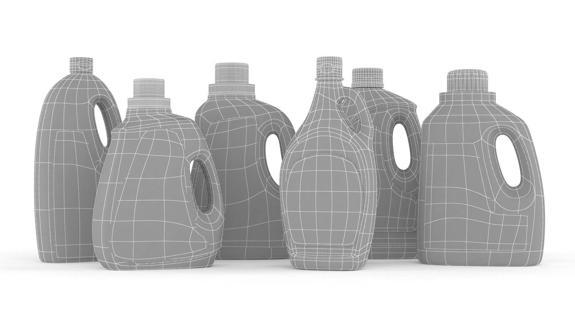 Plastic Bottles 3D model_13