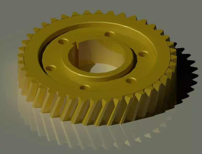 Mechanical Gear 3D model_0