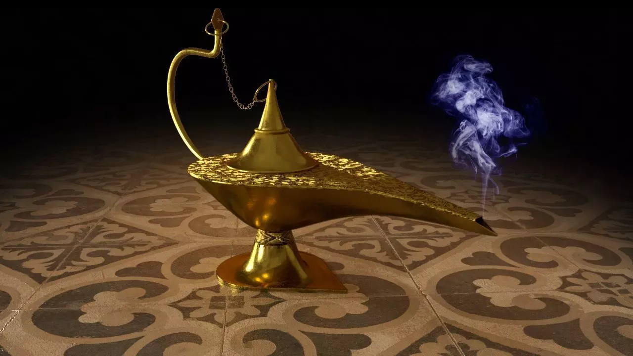 aladdin lamp Free 3D model