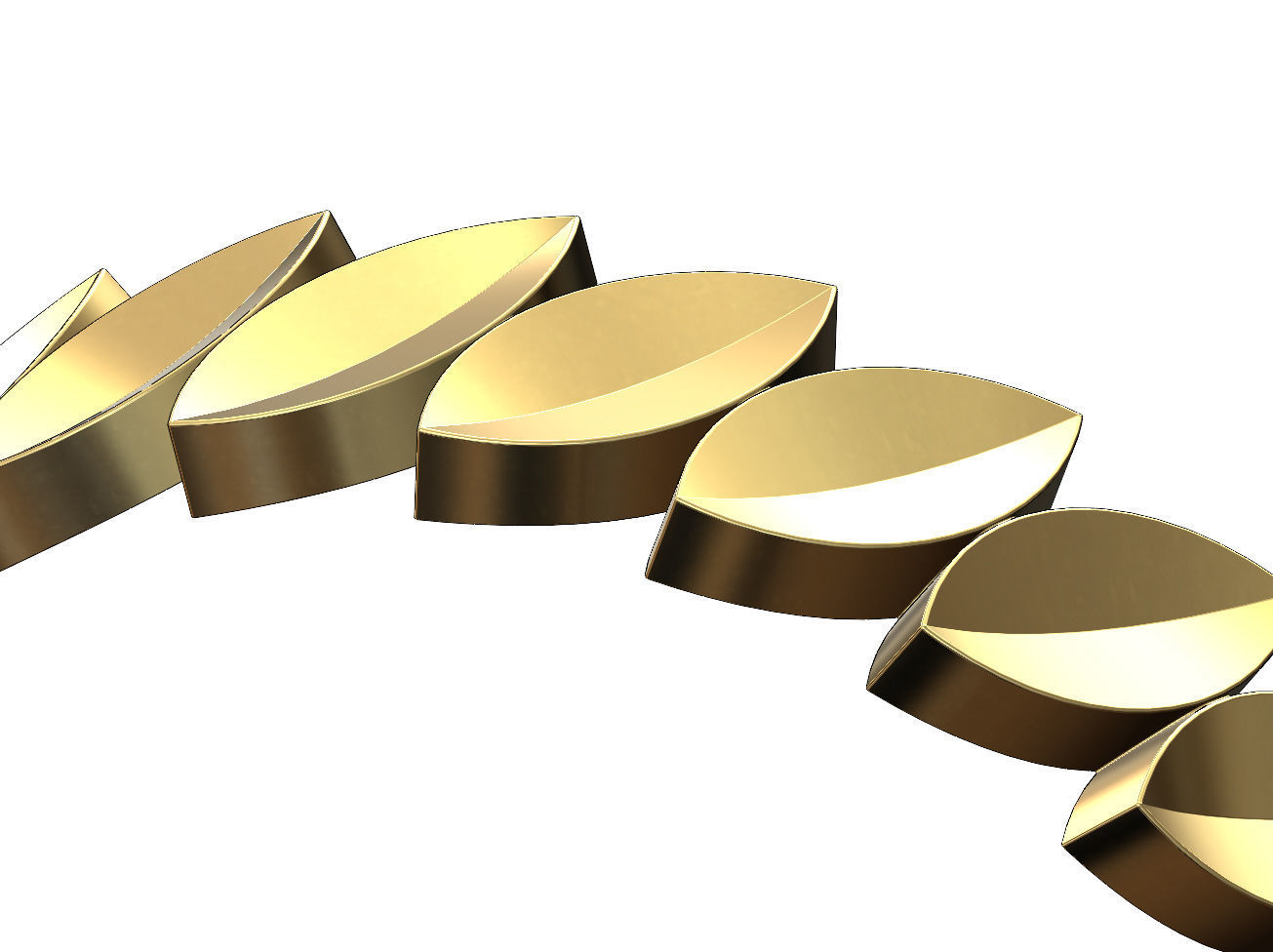 Tilted eternity leaf motif band size 5to13 3D print model_3