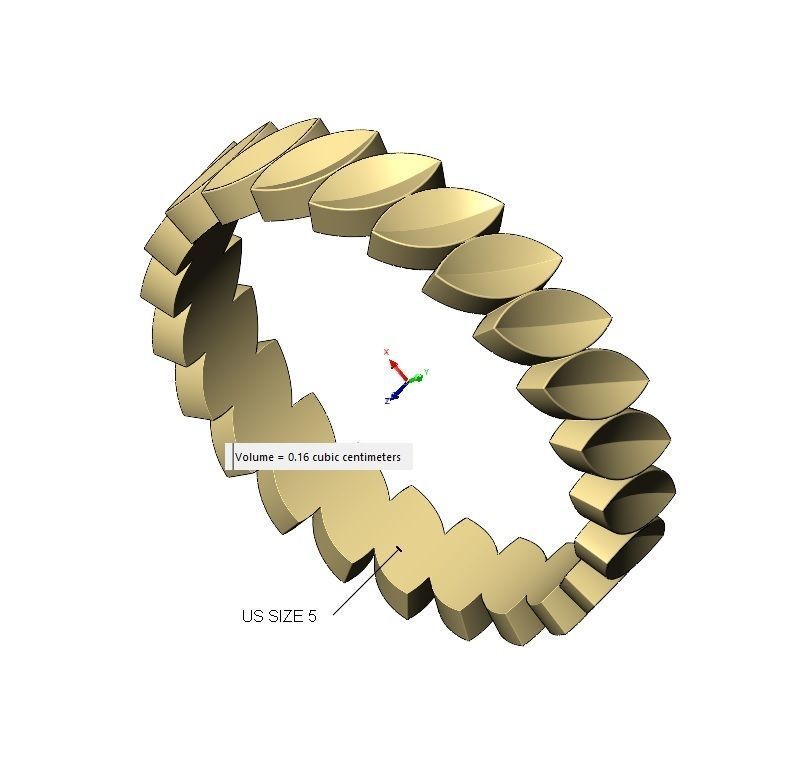 Tilted eternity leaf motif band size 5to13 3D print model_9