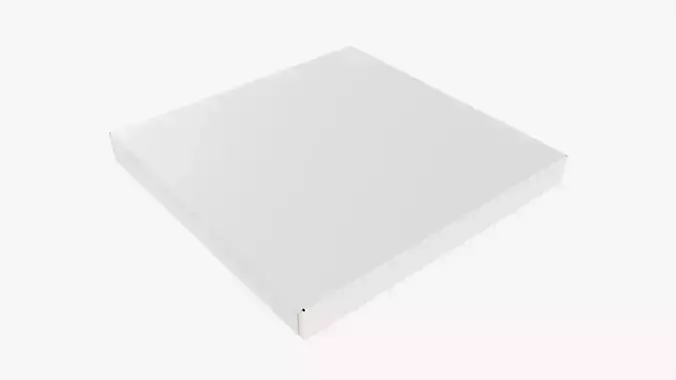 Frozen pizza box 3D model