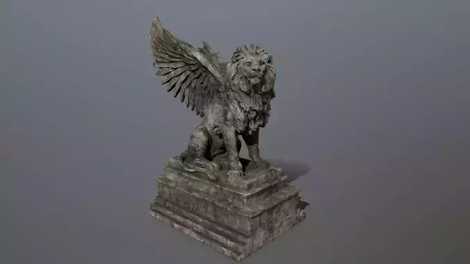 lion statue 01