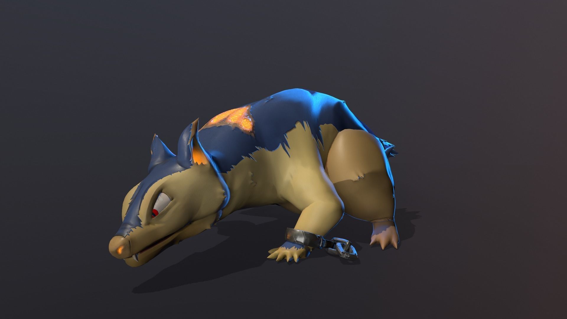 Typhlosion Anim Rig - Pokemon 3D model_9