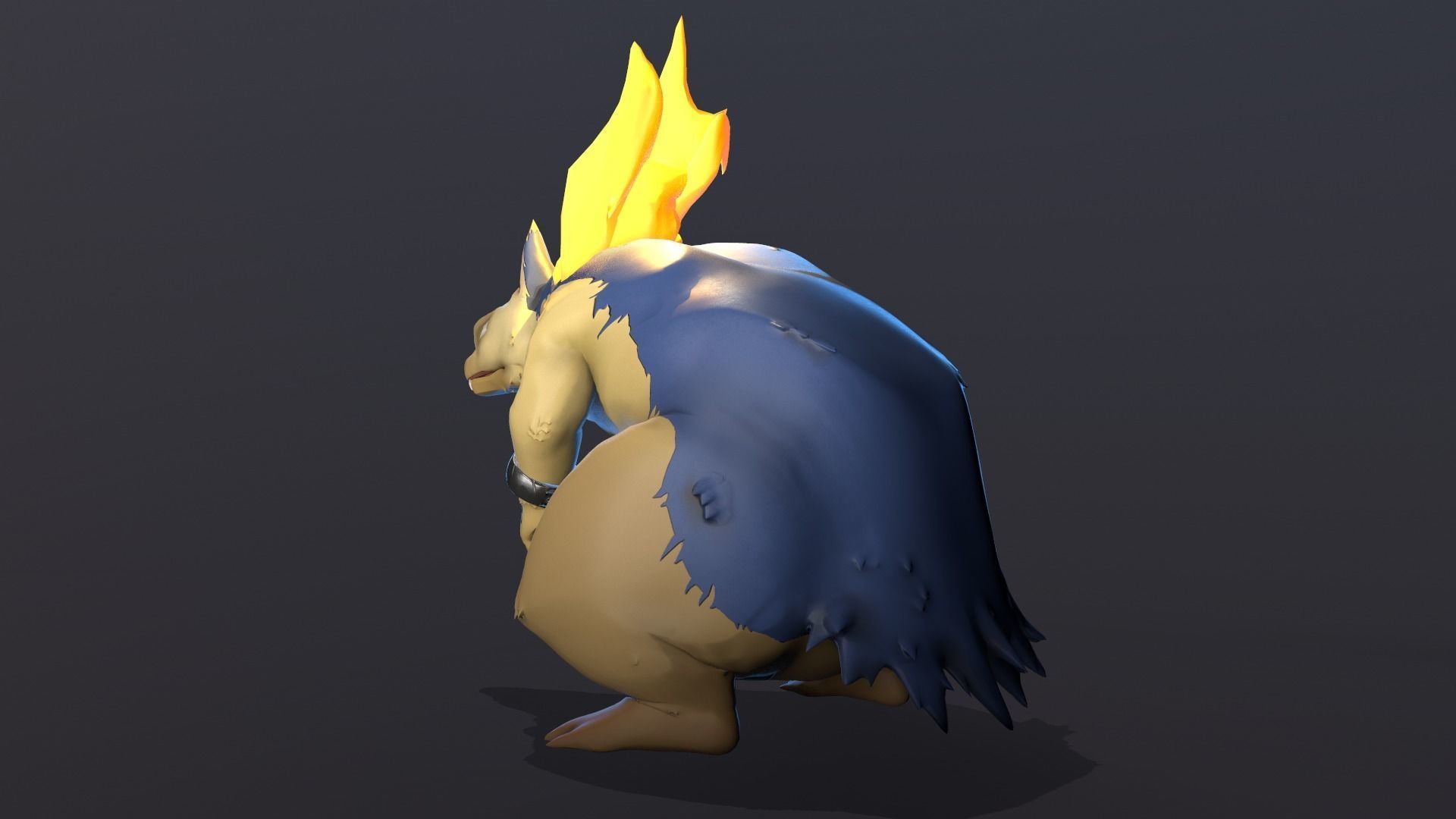 Typhlosion Anim Rig - Pokemon 3D model_7