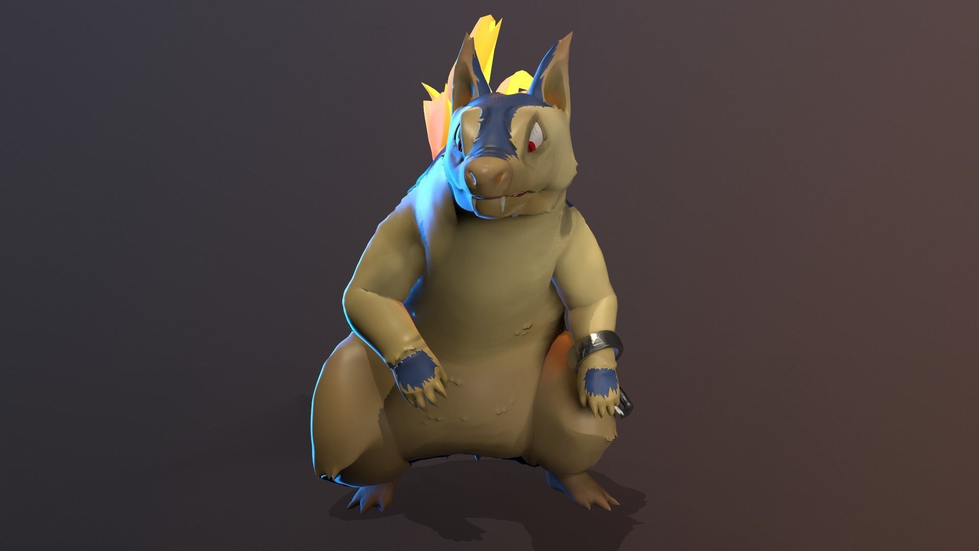 Typhlosion Anim Rig - Pokemon 3D model_6