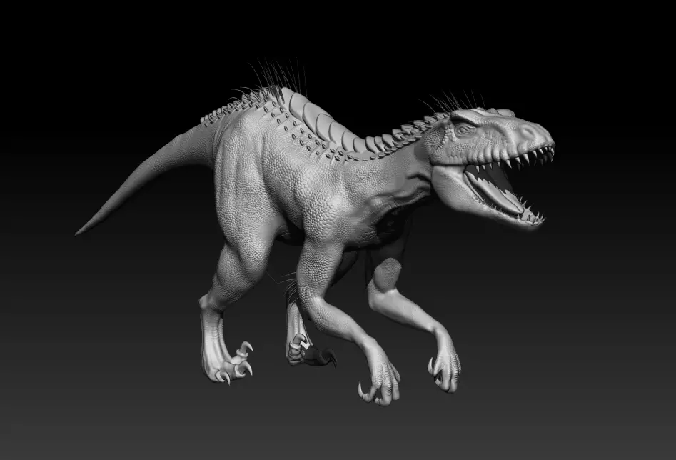 Indoraptor t - rex 3D model_0