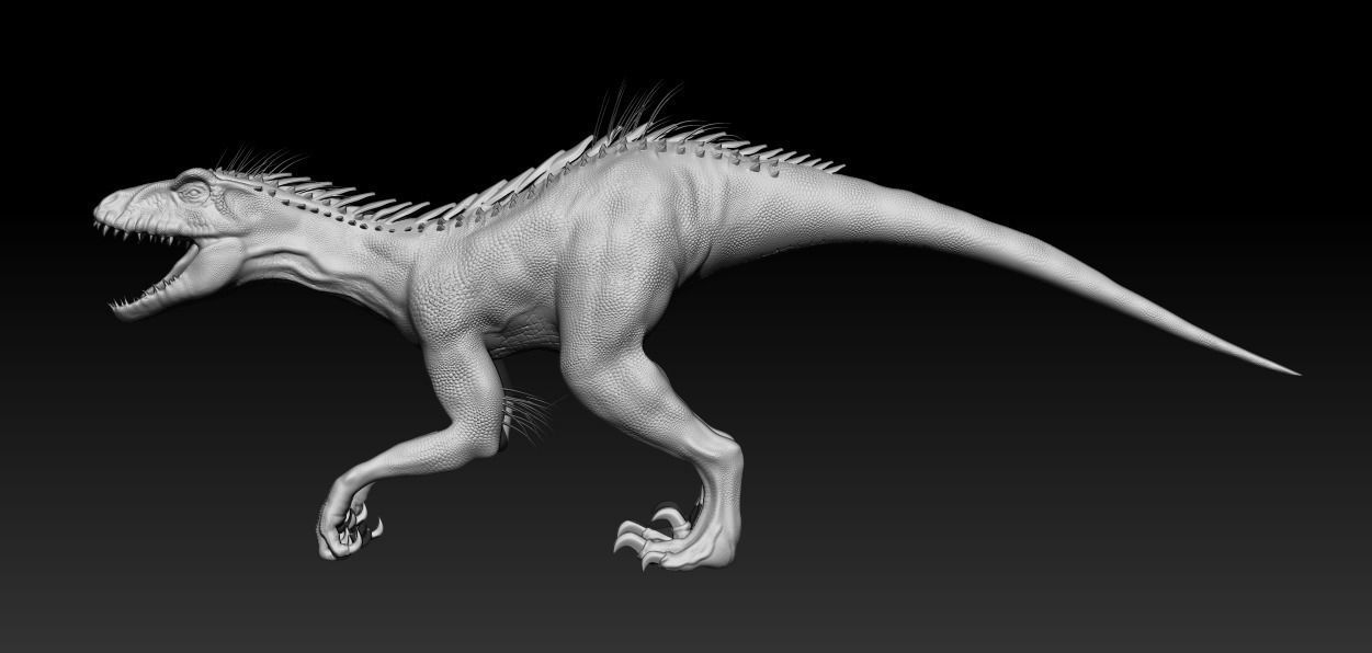 Indoraptor t - rex 3D model_1