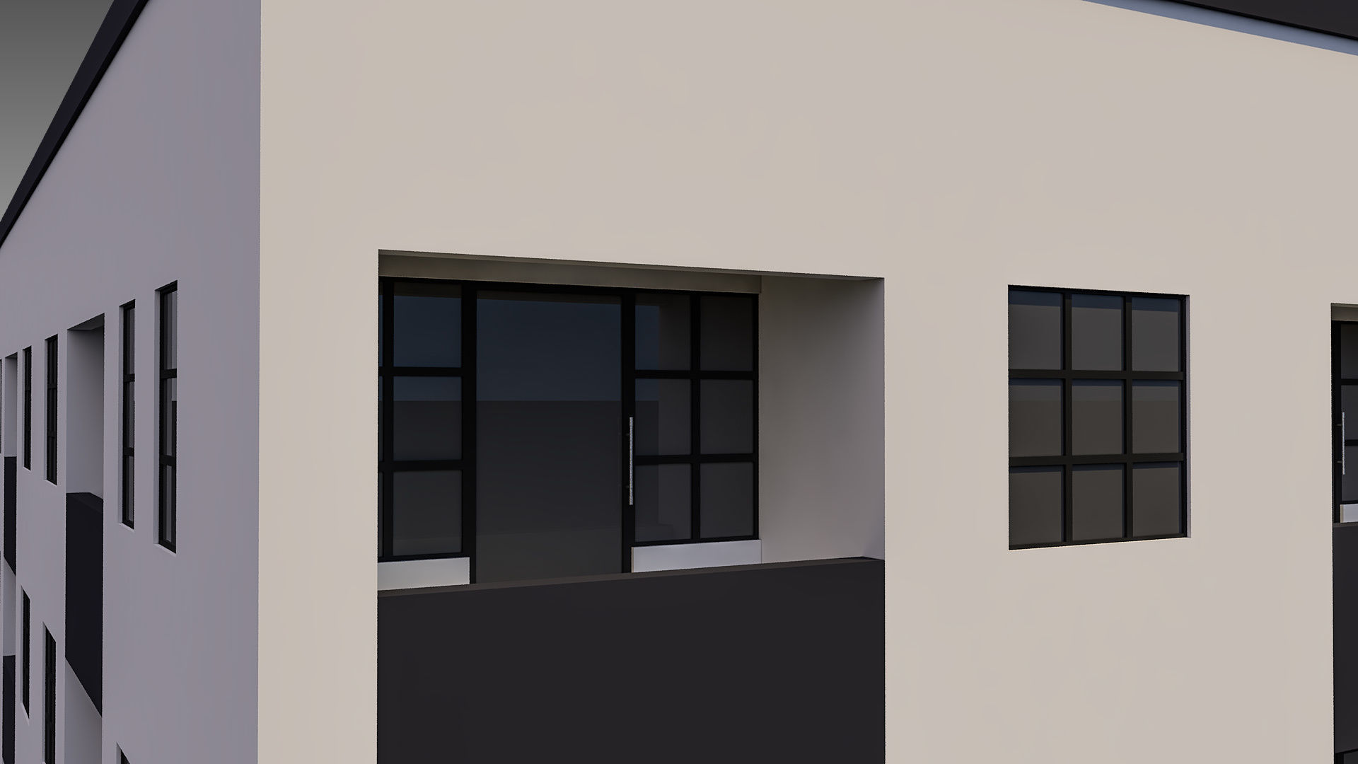 Apartment Building 002 3D model_3