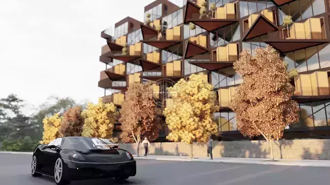 Contemporary Apartment building