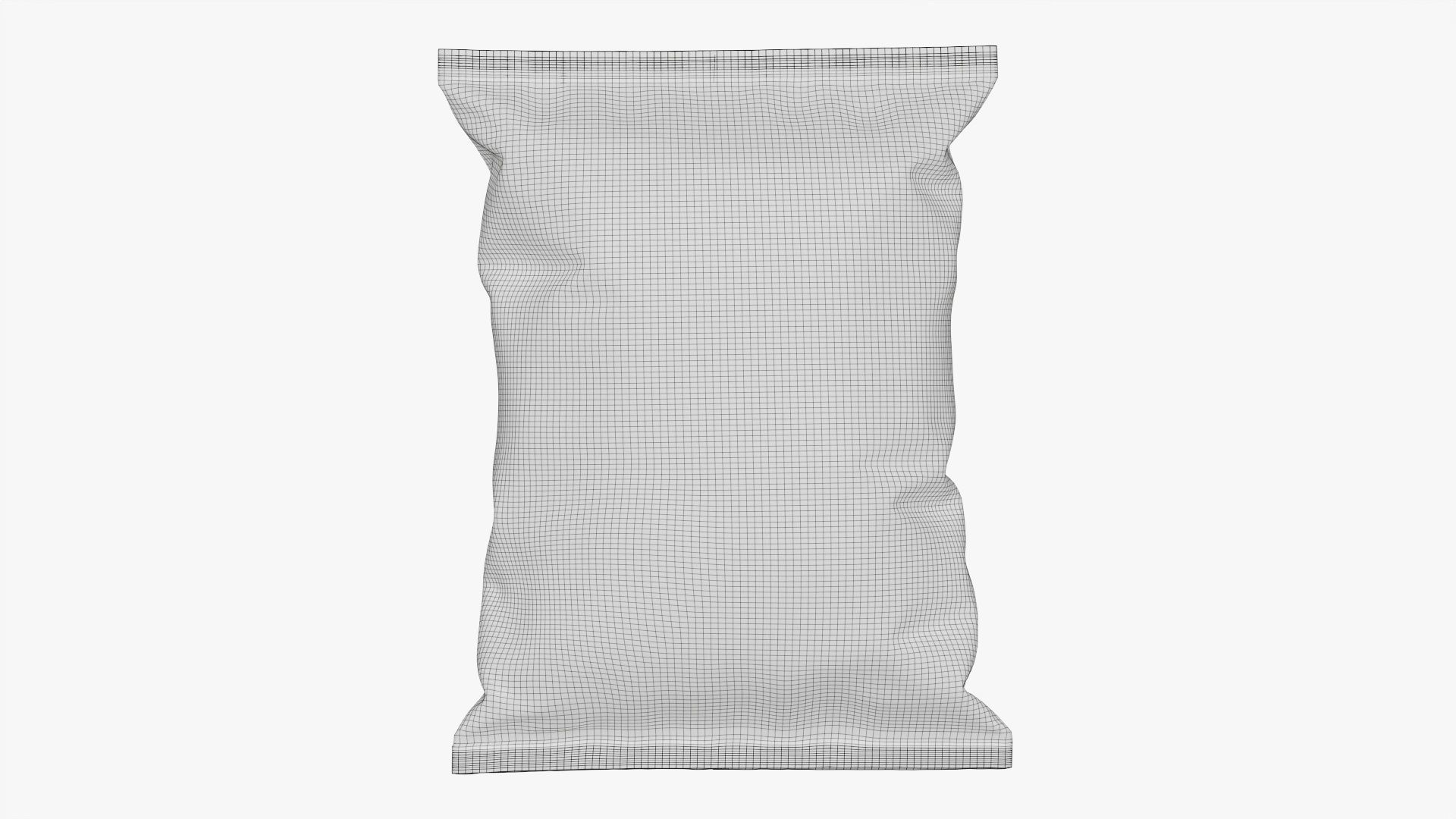 Potato chips package medium with folds 01 mockup 3D model_9