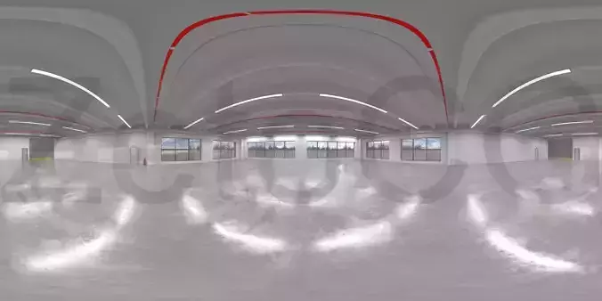 HDRI - Industrial Hall Interior 7 S