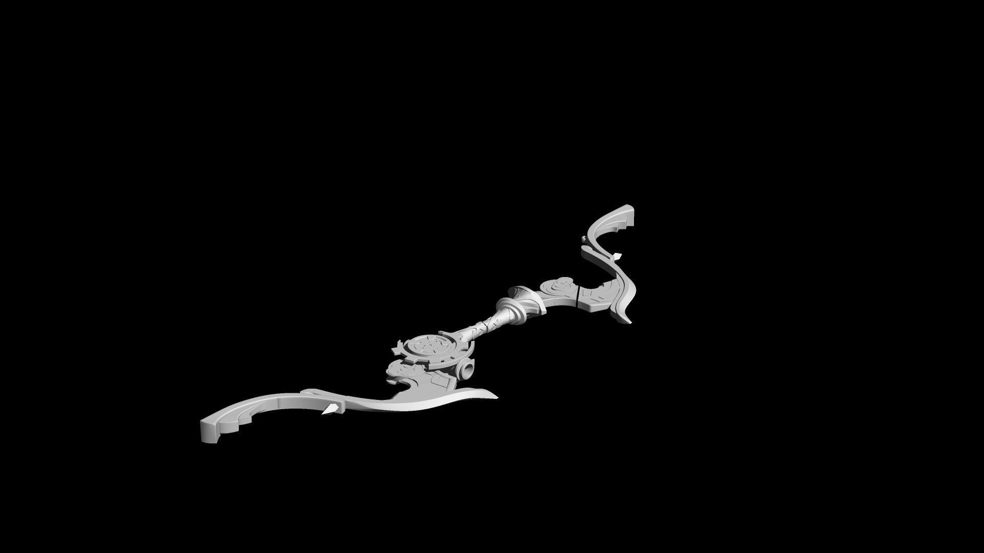 genshin impact Compound Bow 3D print model_6