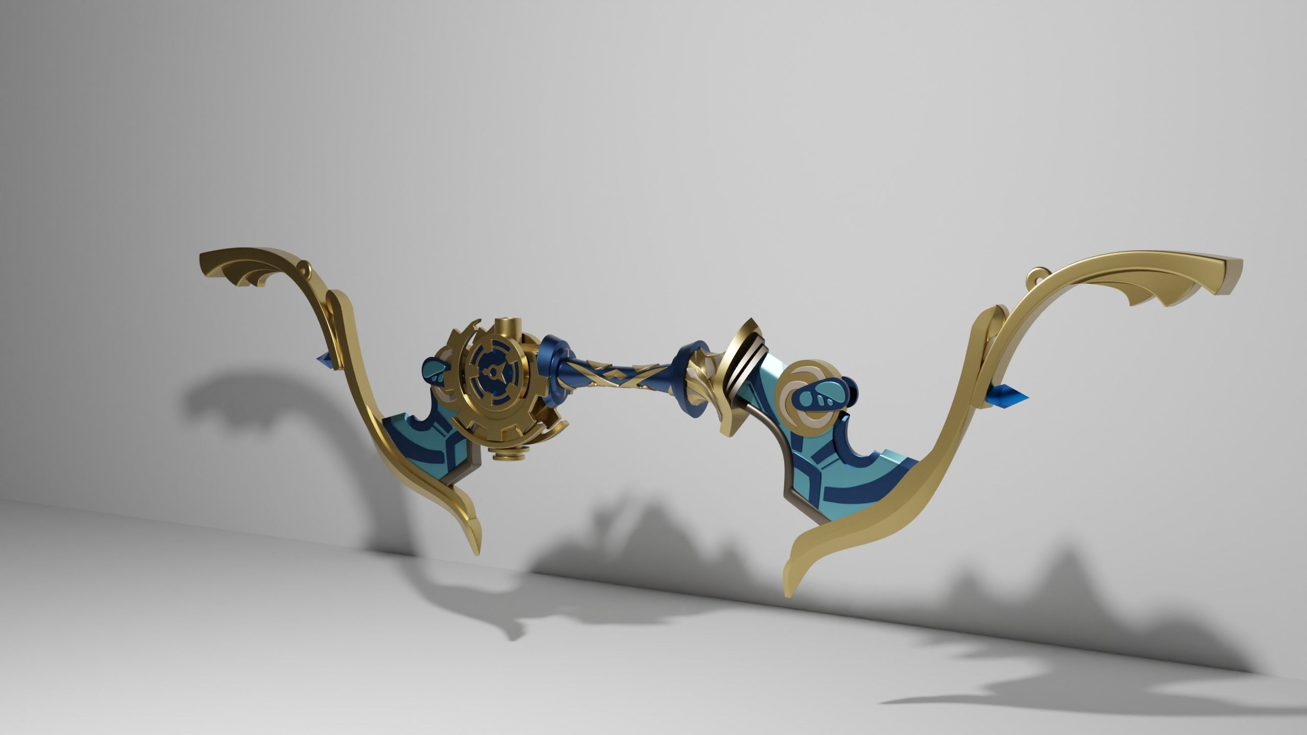 genshin impact Compound Bow 3D print model_2