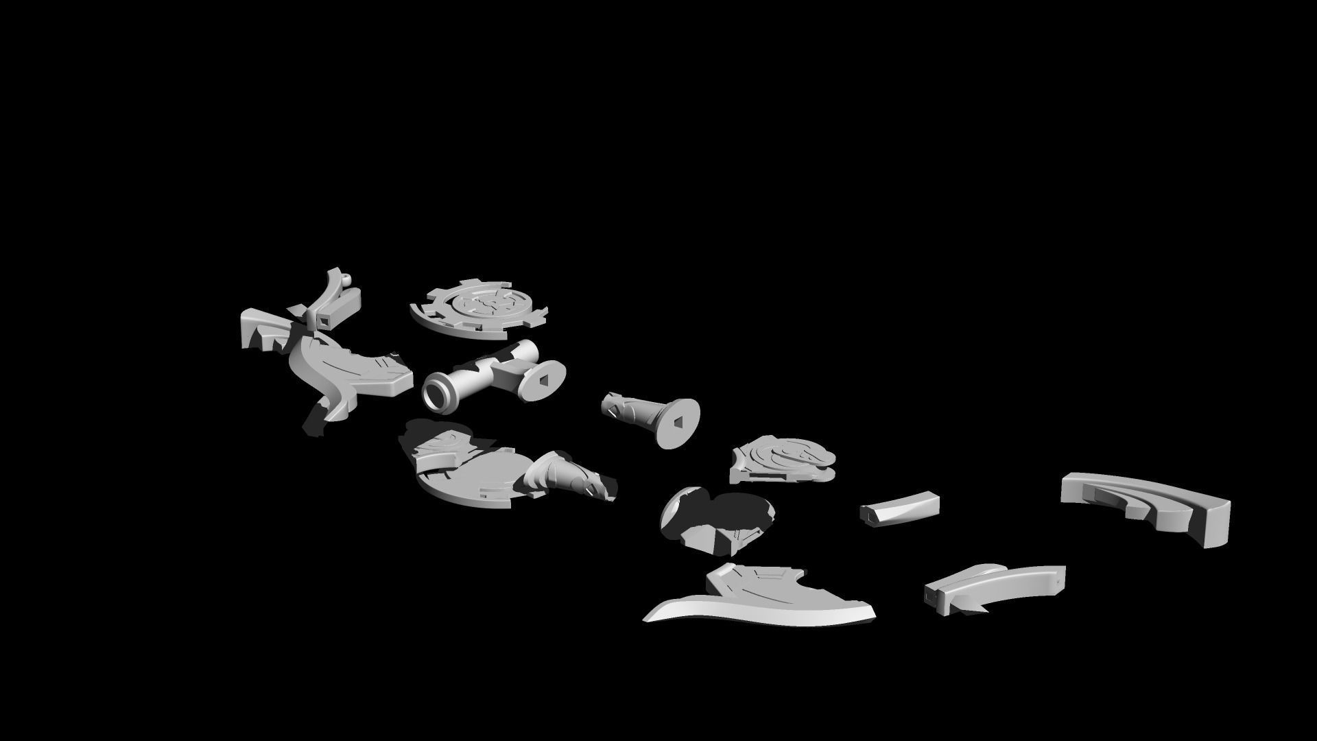 genshin impact Compound Bow 3D print model_8