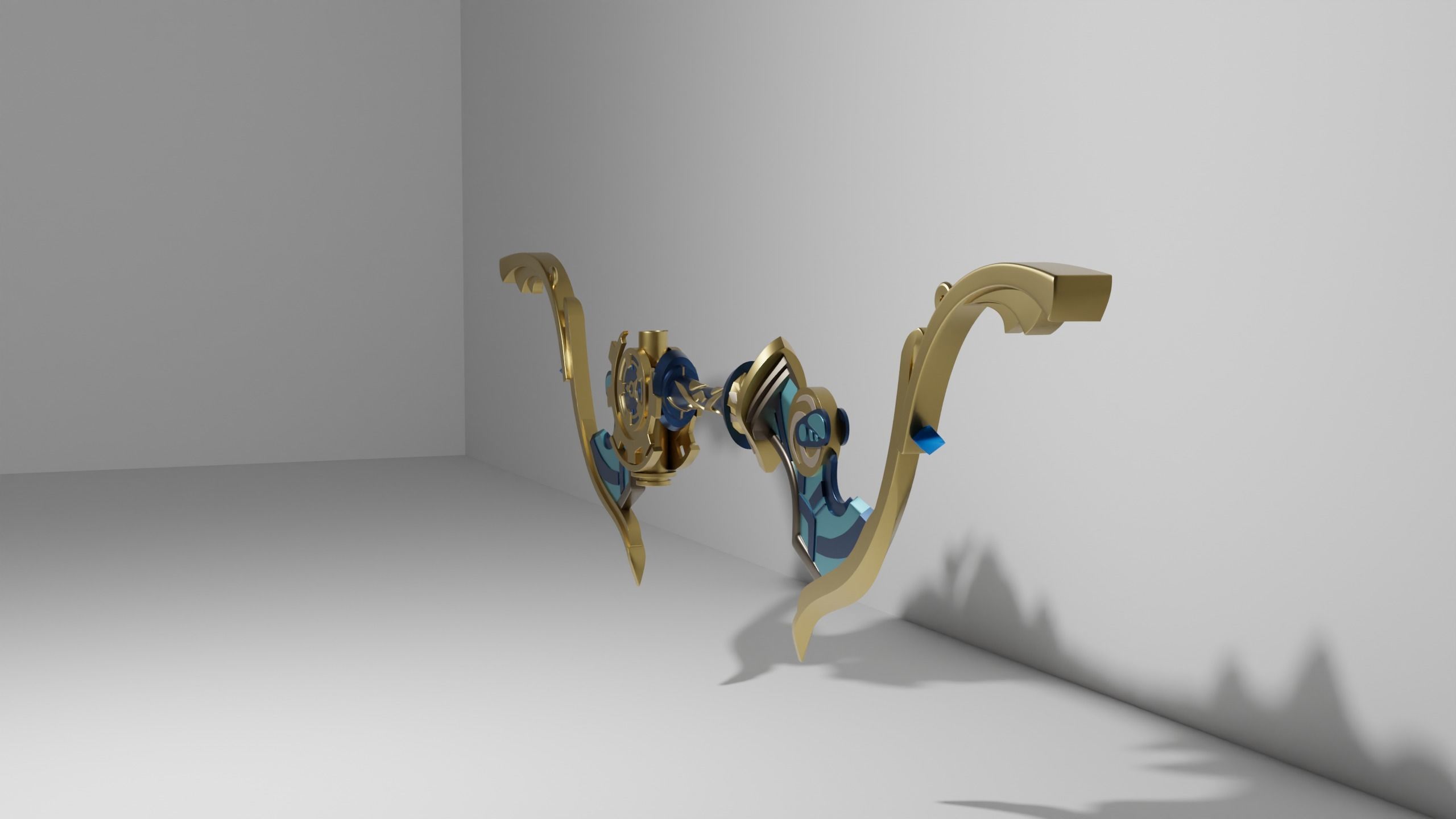 genshin impact Compound Bow 3D print model_3