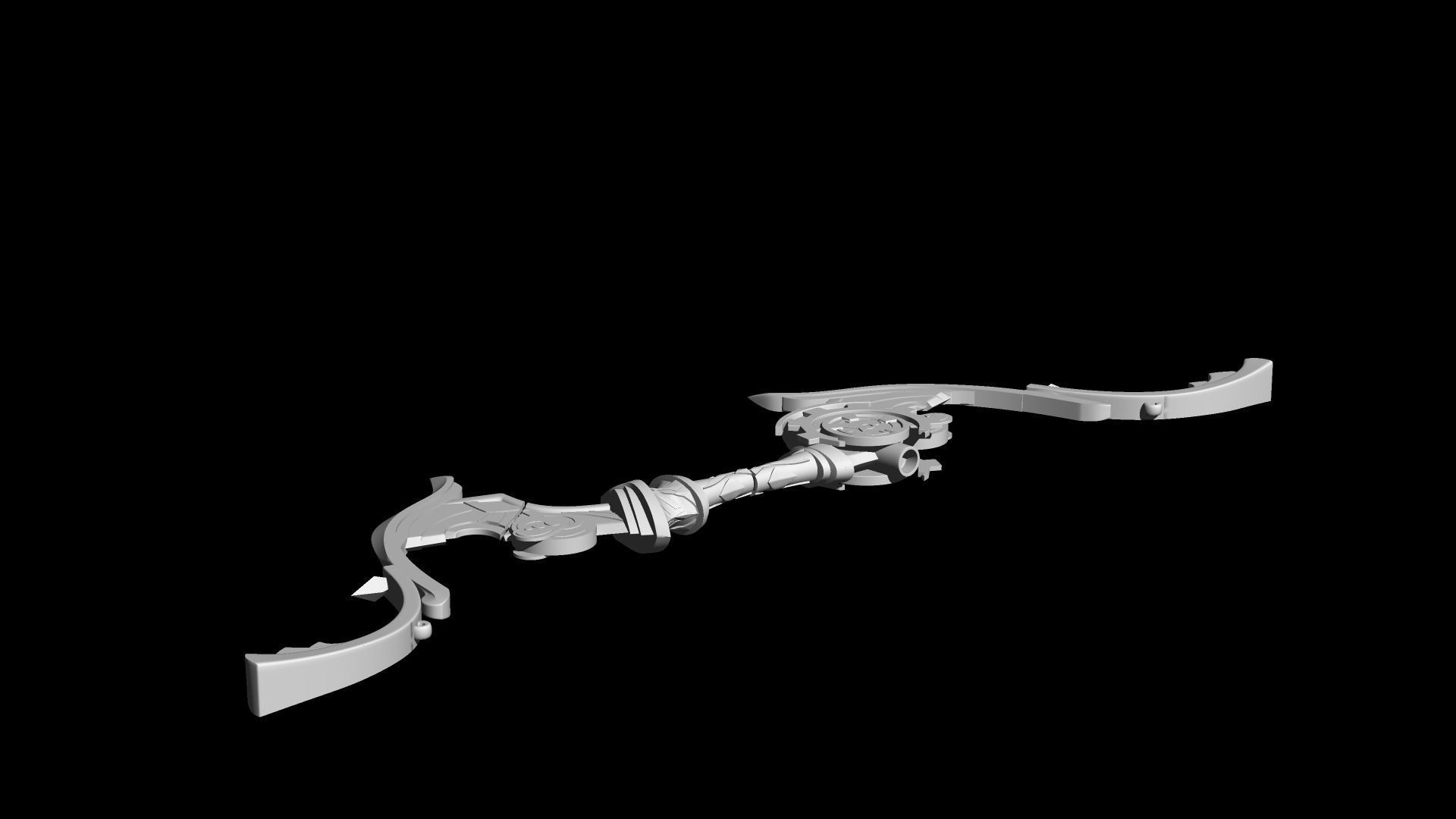 genshin impact Compound Bow 3D print model_5