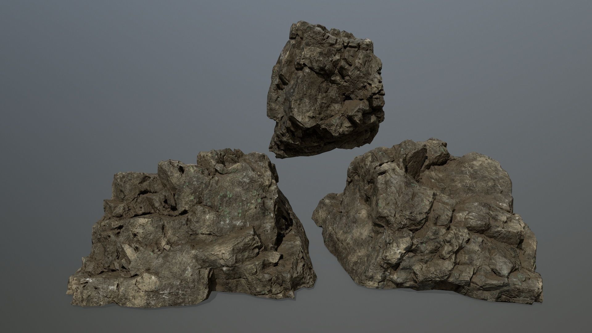 rocks rock Low-poly 3D model_18