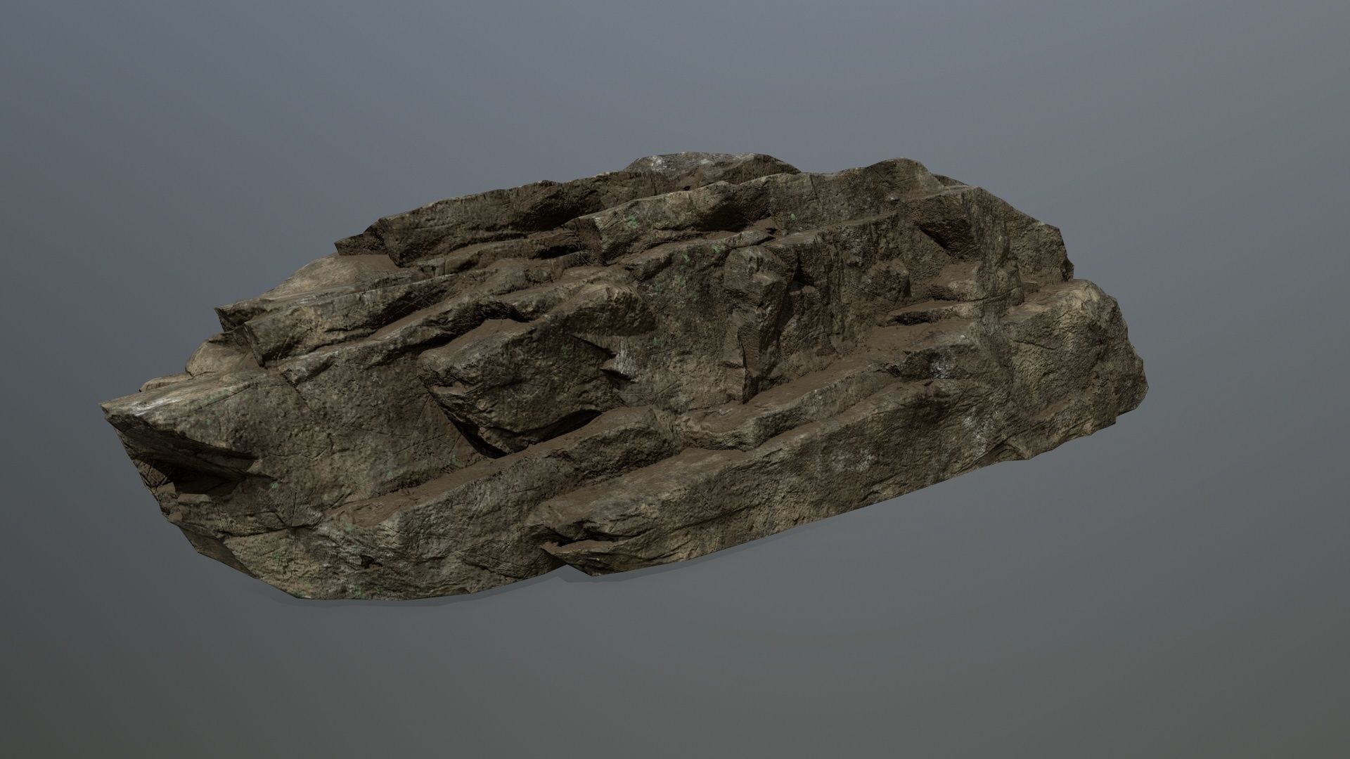 rocks rock Low-poly 3D model_8