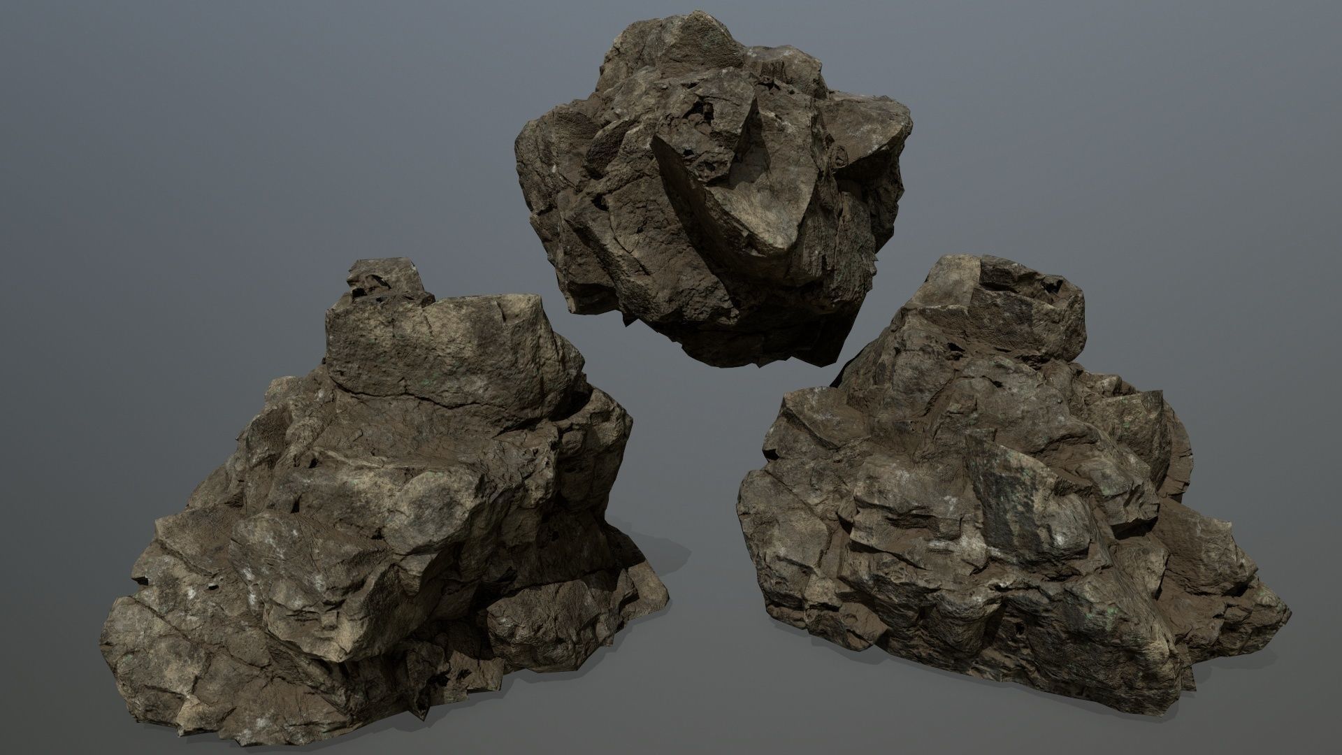 rocks rock Low-poly 3D model_19