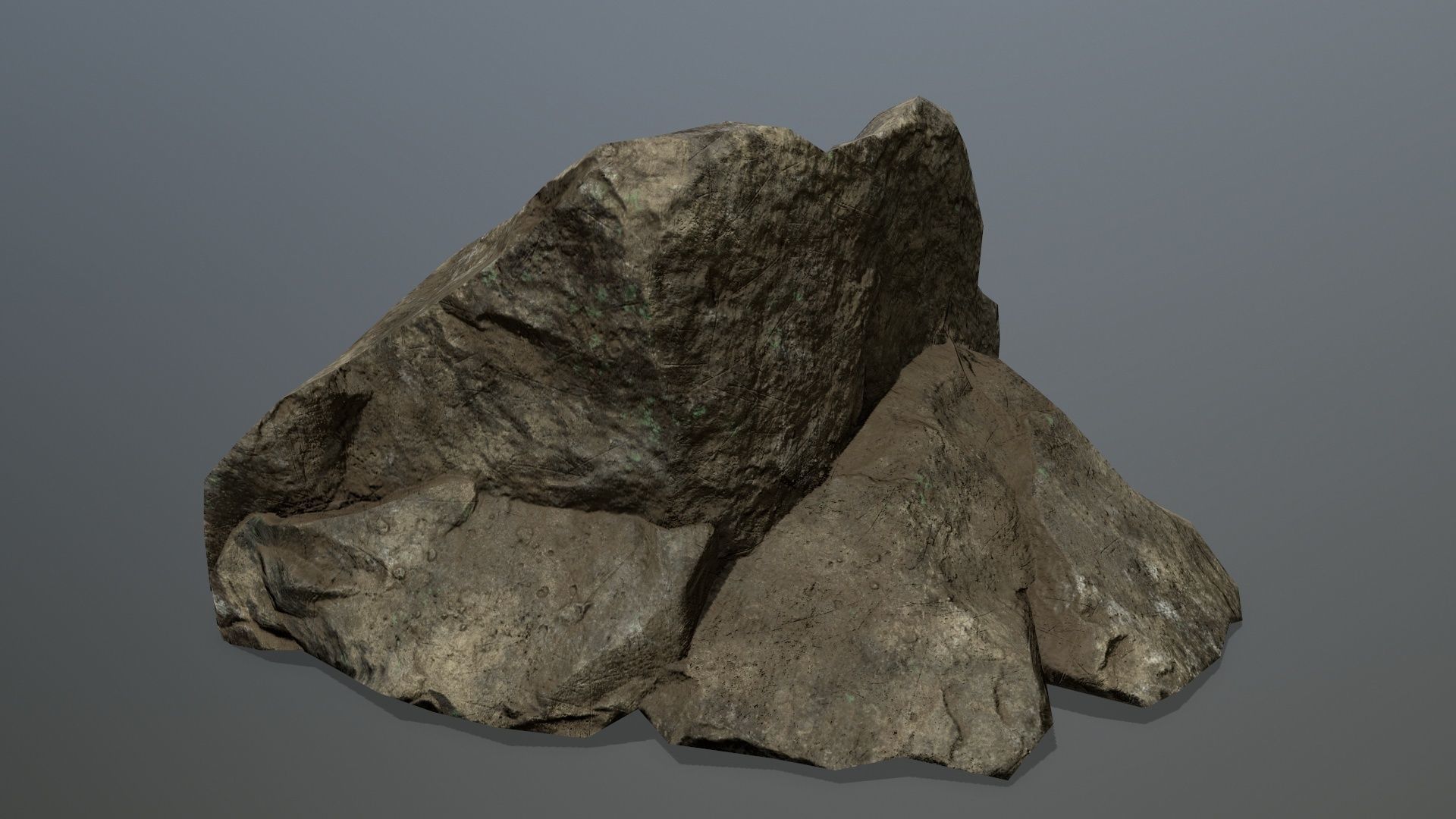 rocks rock Low-poly 3D model_6