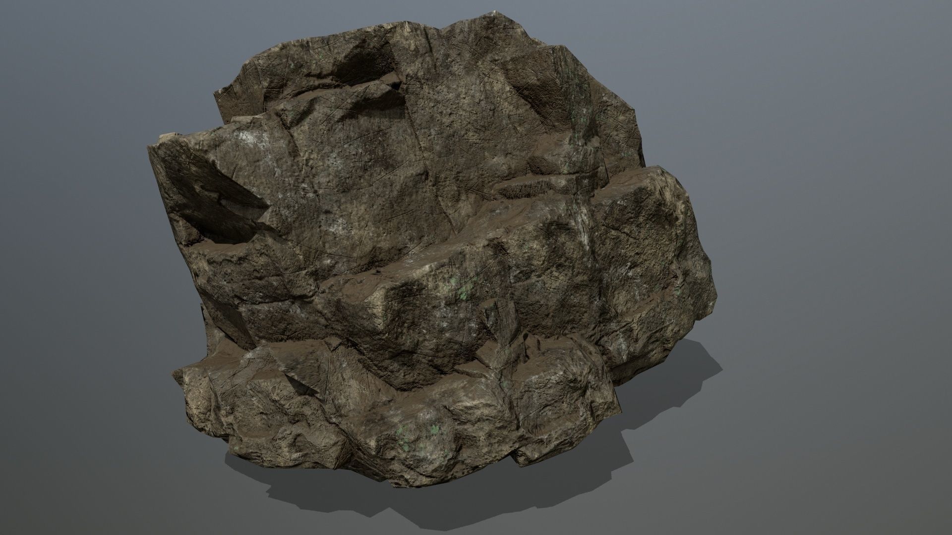 rocks rock Low-poly 3D model_4