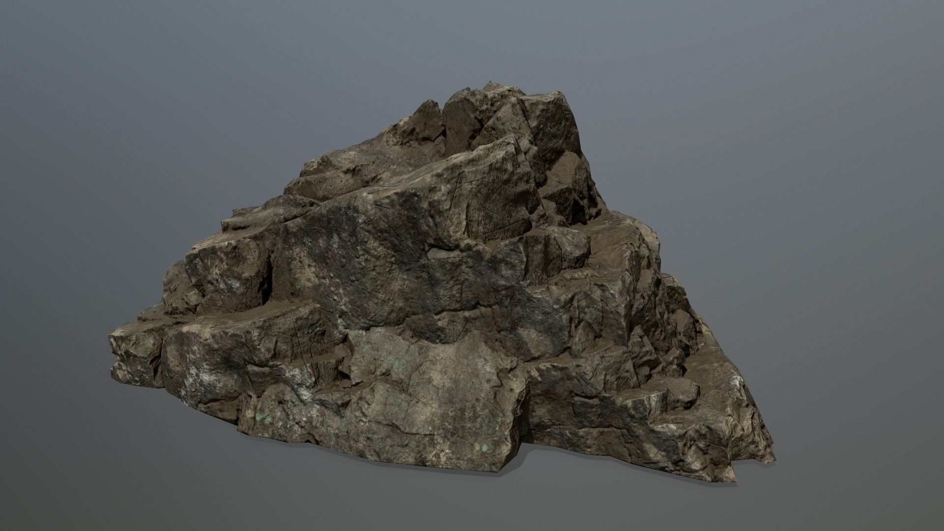 rocks rock Low-poly 3D model_5