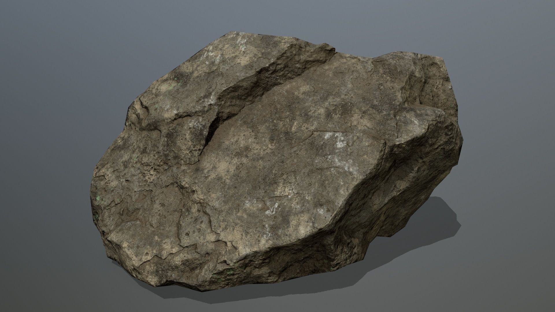 rocks rock Low-poly 3D model_3