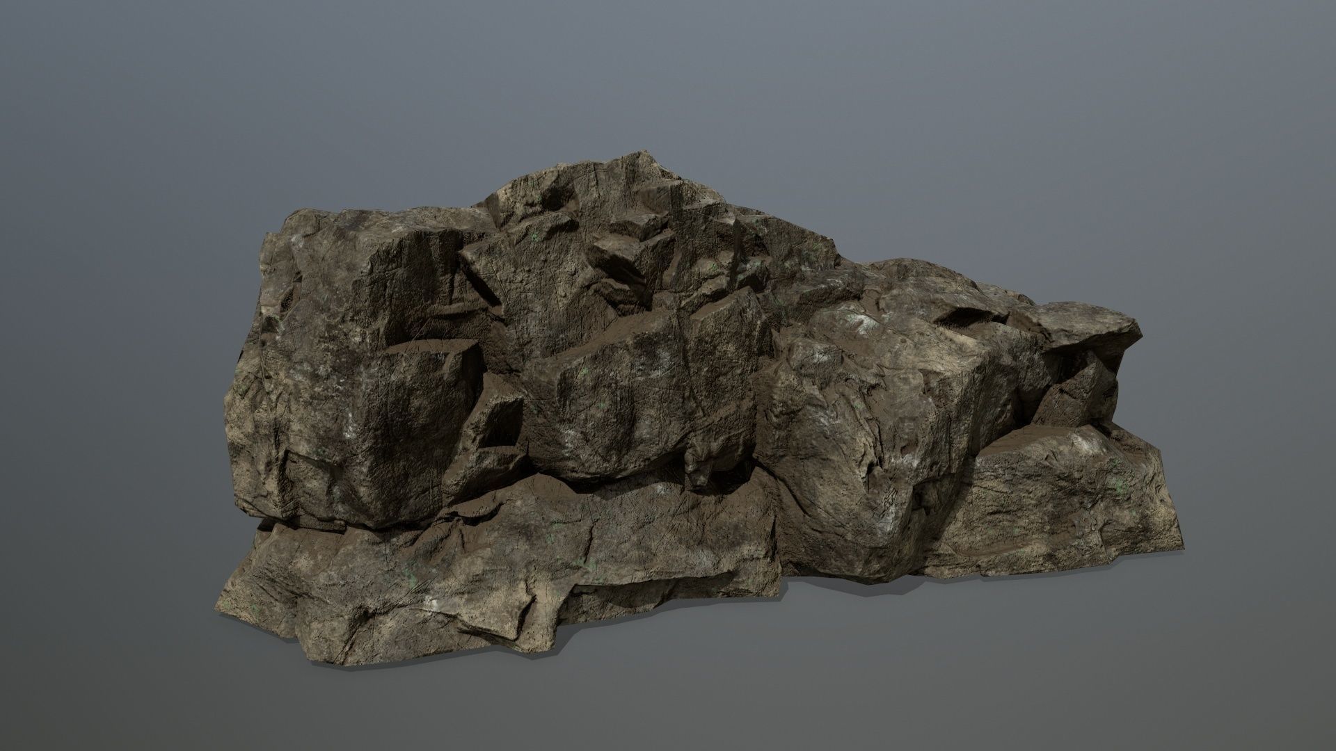 rocks rock Low-poly 3D model_2