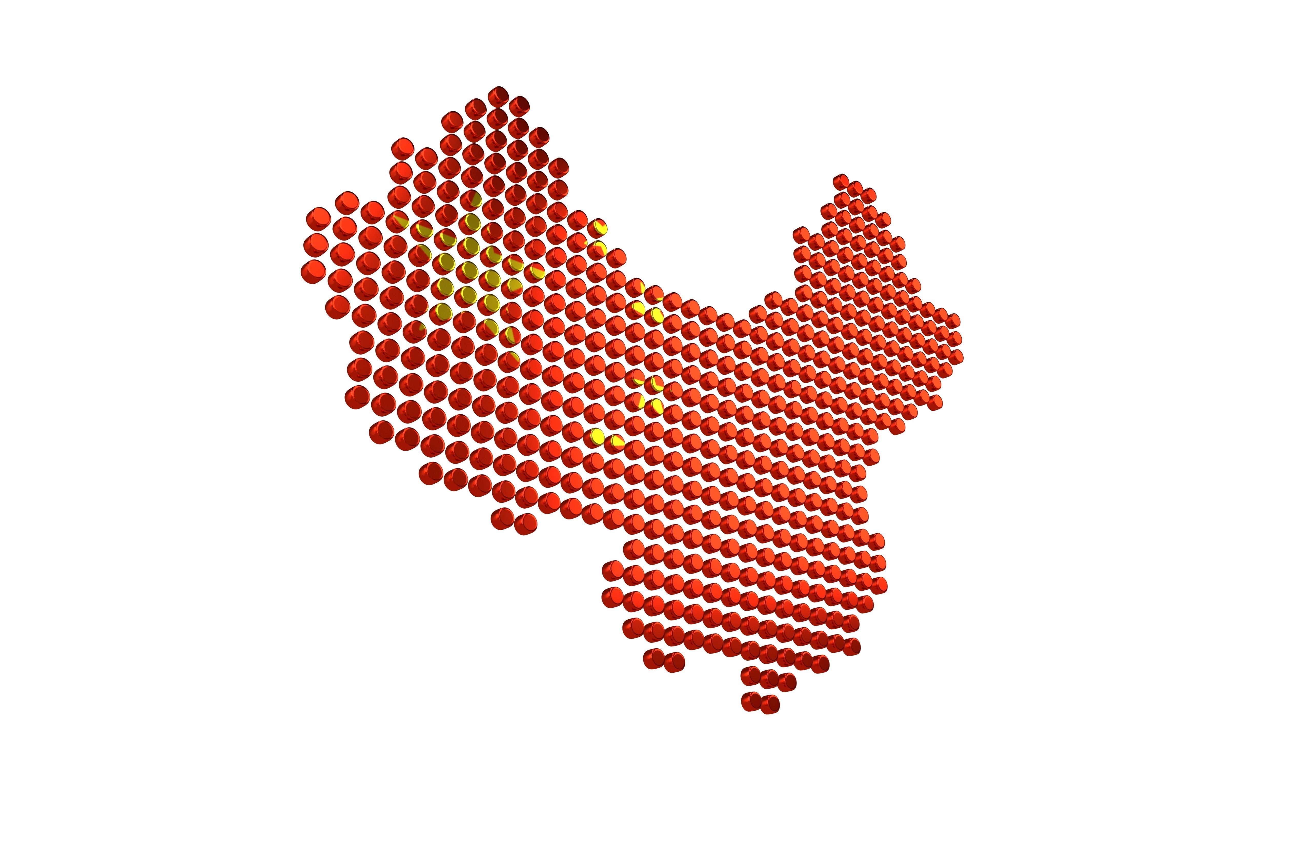 China Map Round Style v2 002 3D model_3