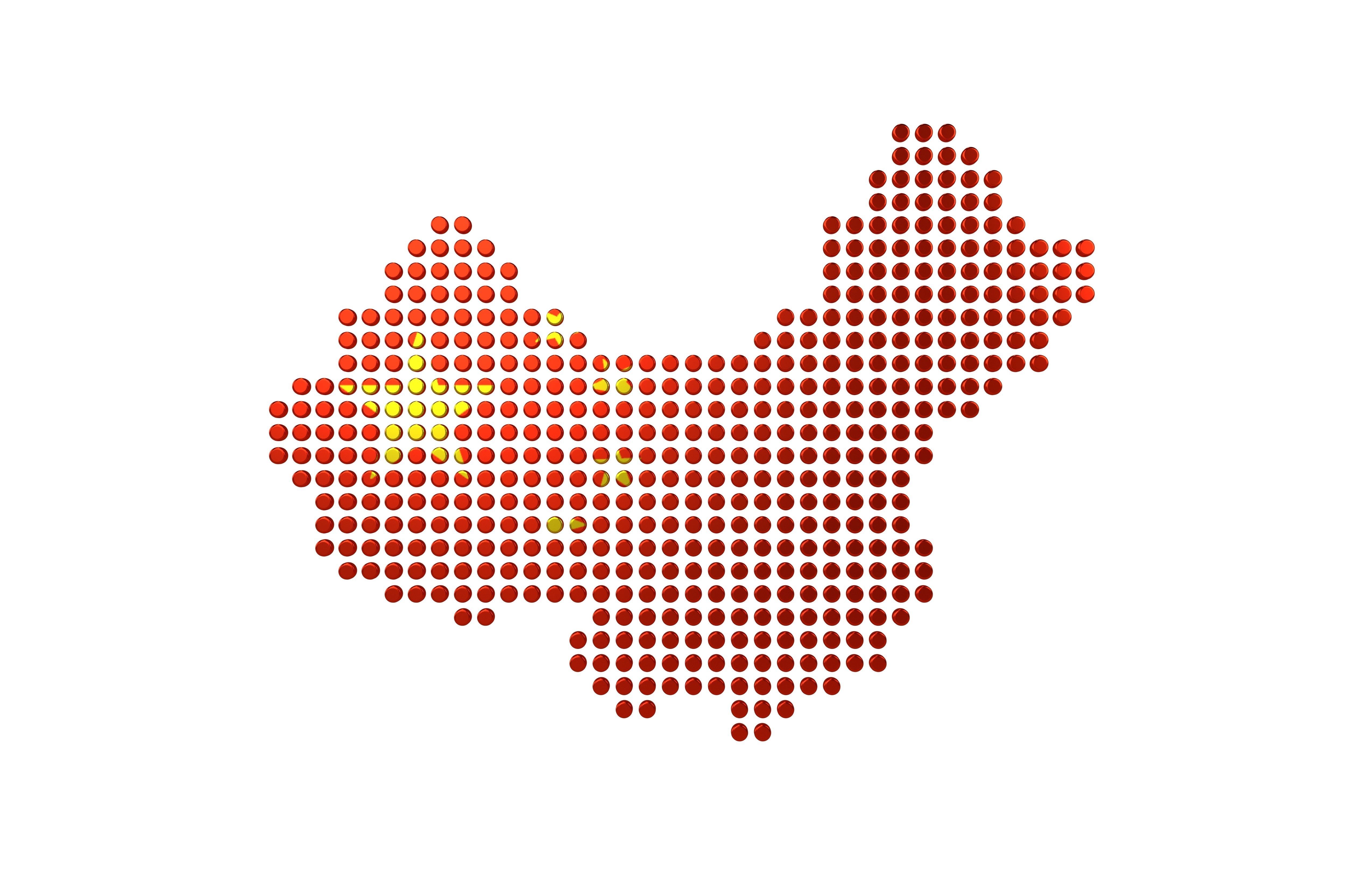 China Map Round Style v2 002 3D model_1