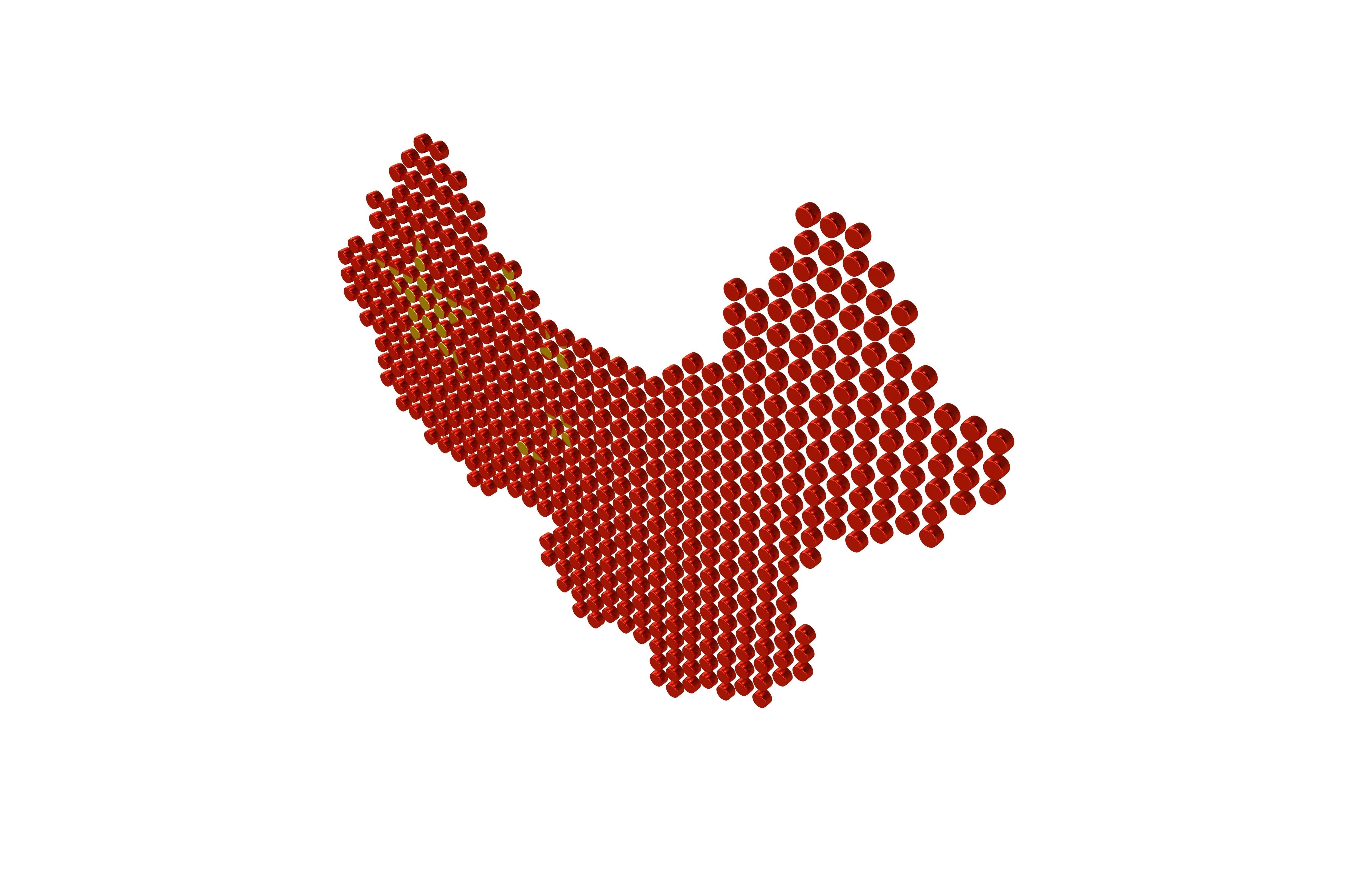 China Map Round Style v2 002 3D model_2