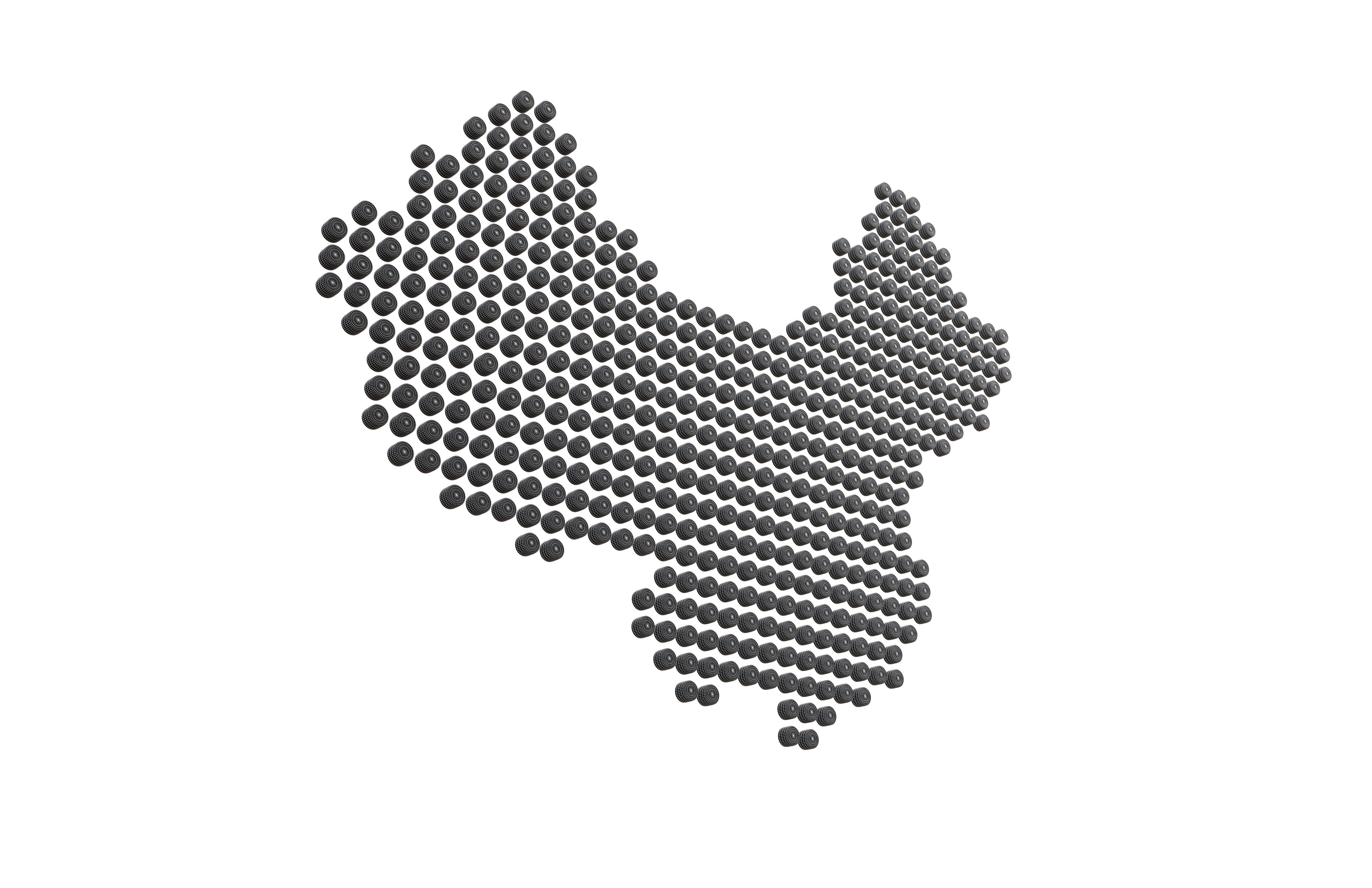 China Map Round Style v2 002 3D model_7