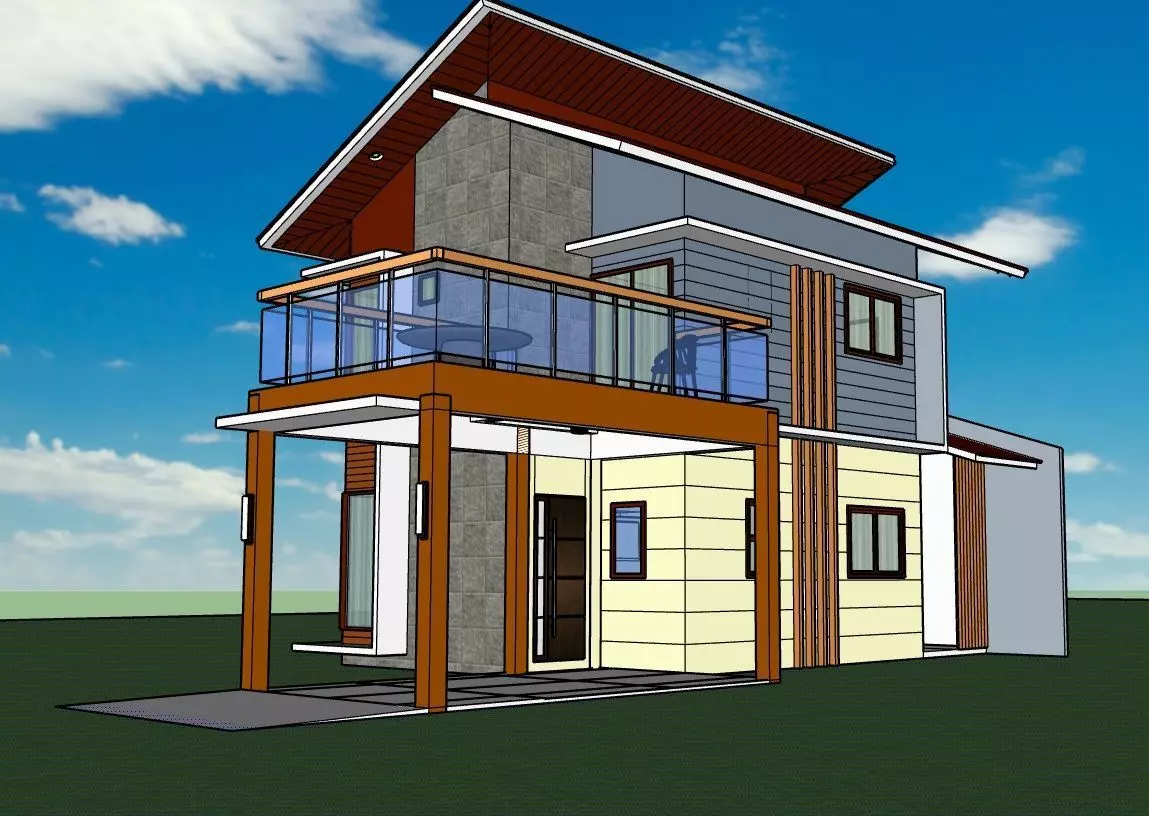 house exterior design  3D model_0