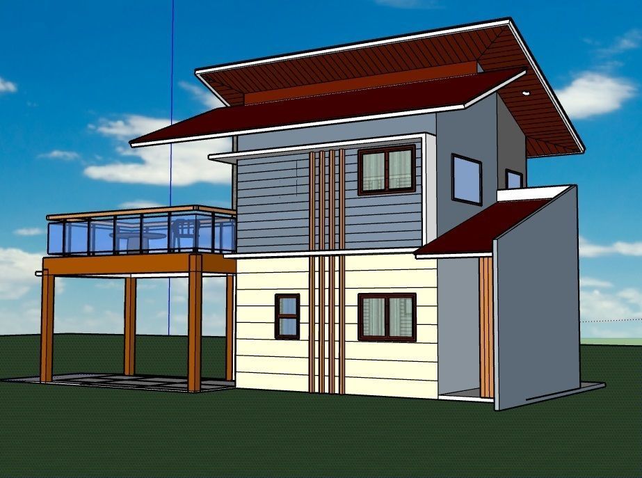 house exterior design  3D model_1