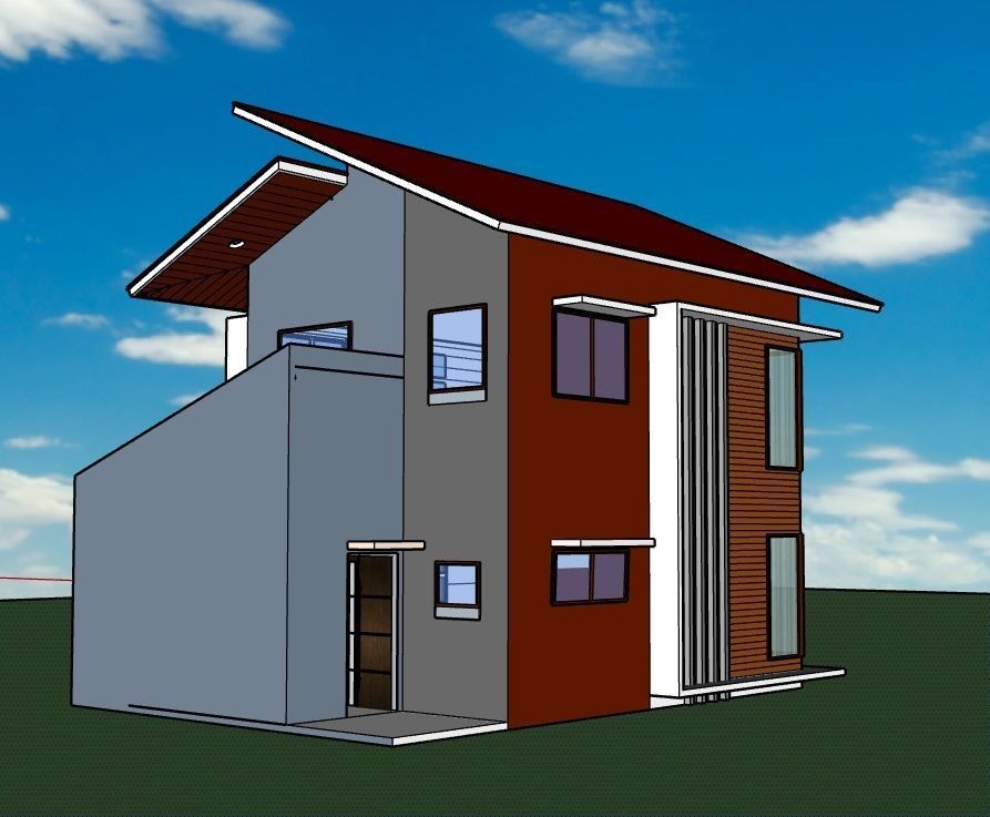 house exterior design  3D model_3