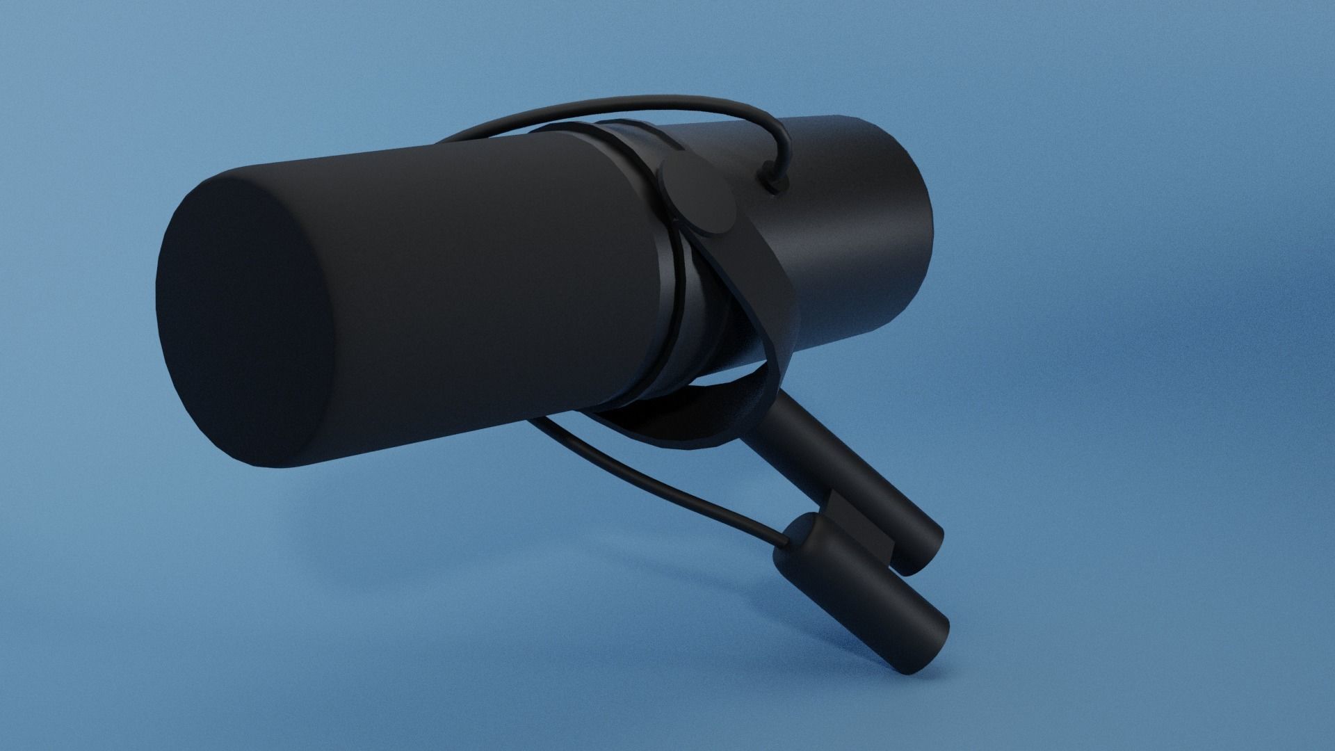 Shure SM7B cool Microphone 3D model_1
