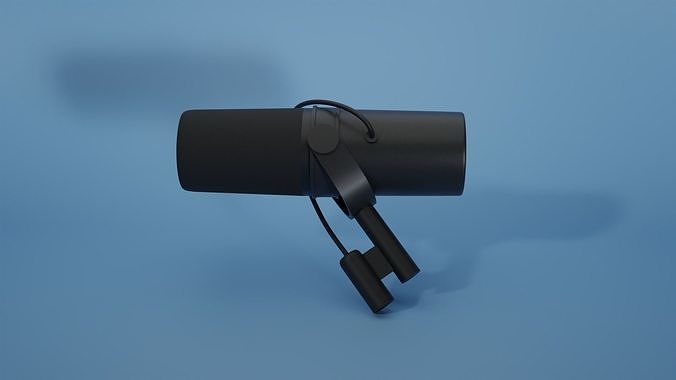 Shure SM7B cool Microphone 3D model