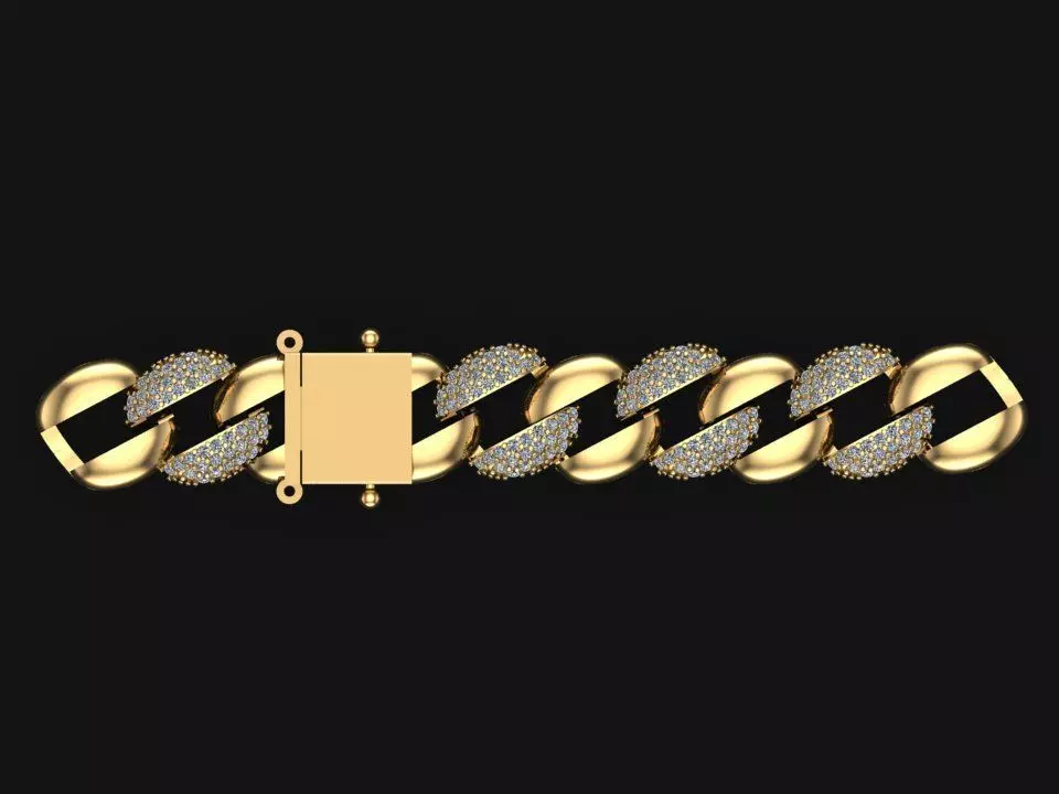 cuban chain 3D print model