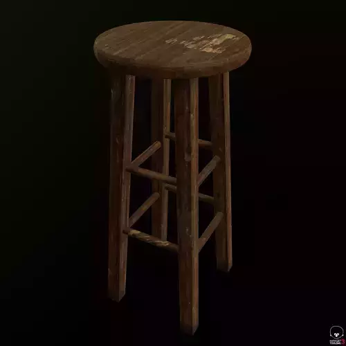 Old Wooden Stool