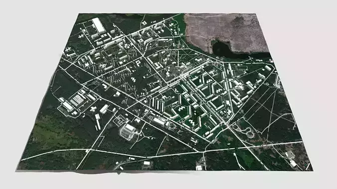Cityscape Pripyat  in Ukraine 3D model