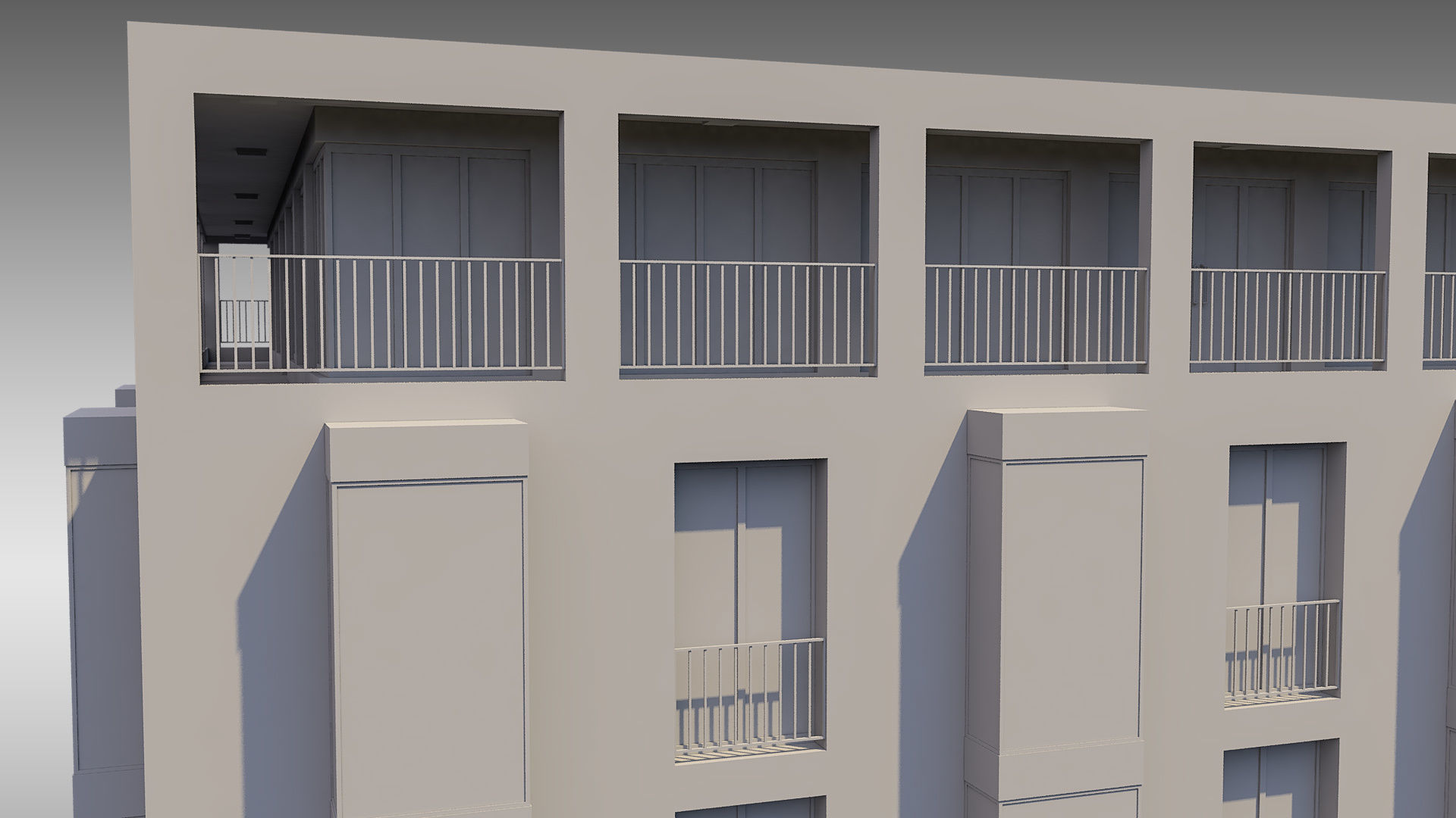 Apartment Building 004 3D model_11