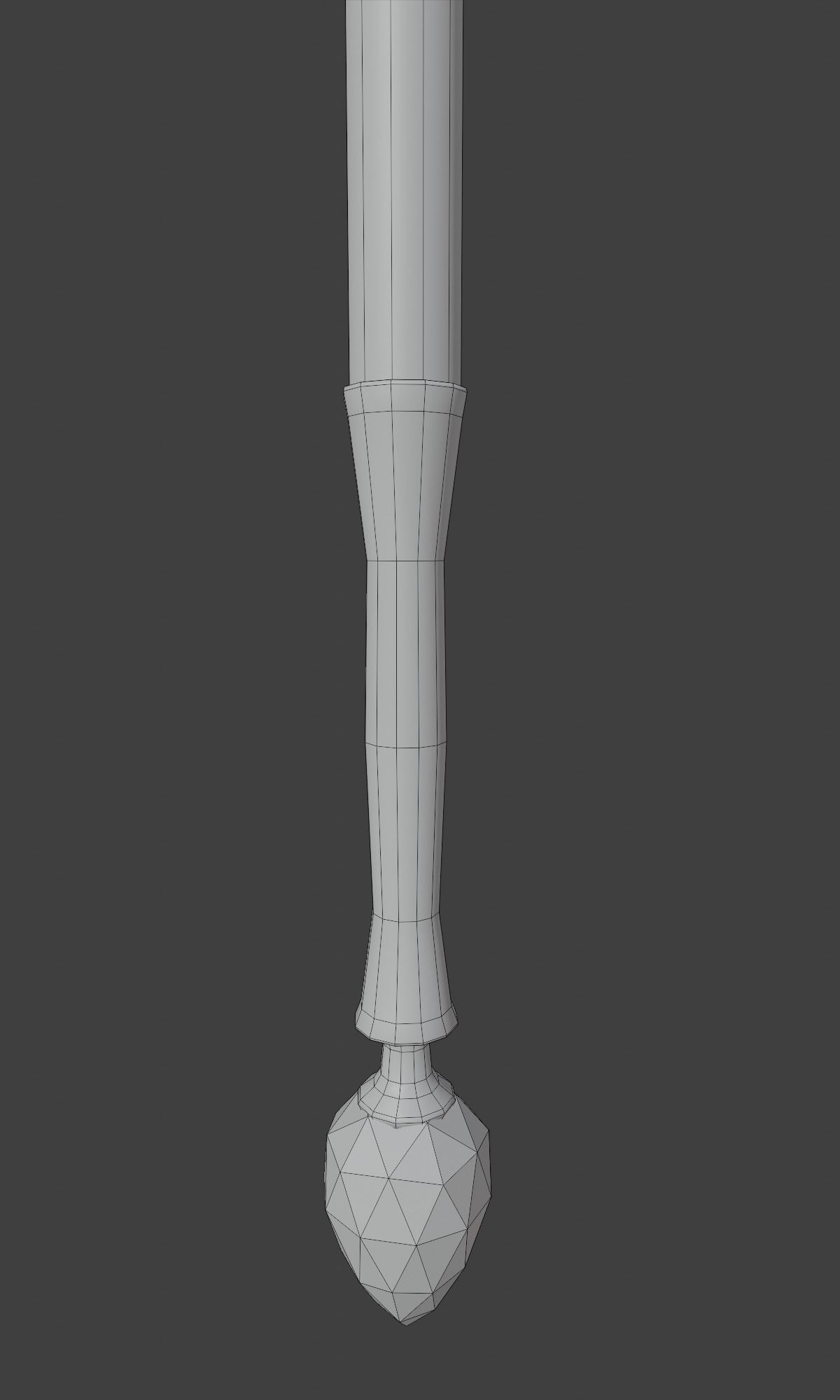 Ico Staff Low-poly 3D model_8