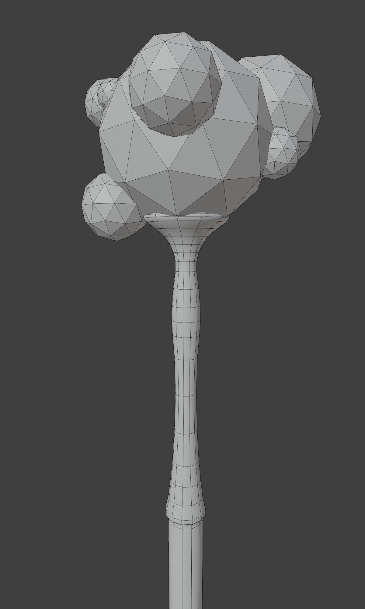 Ico Staff Low-poly 3D model_7