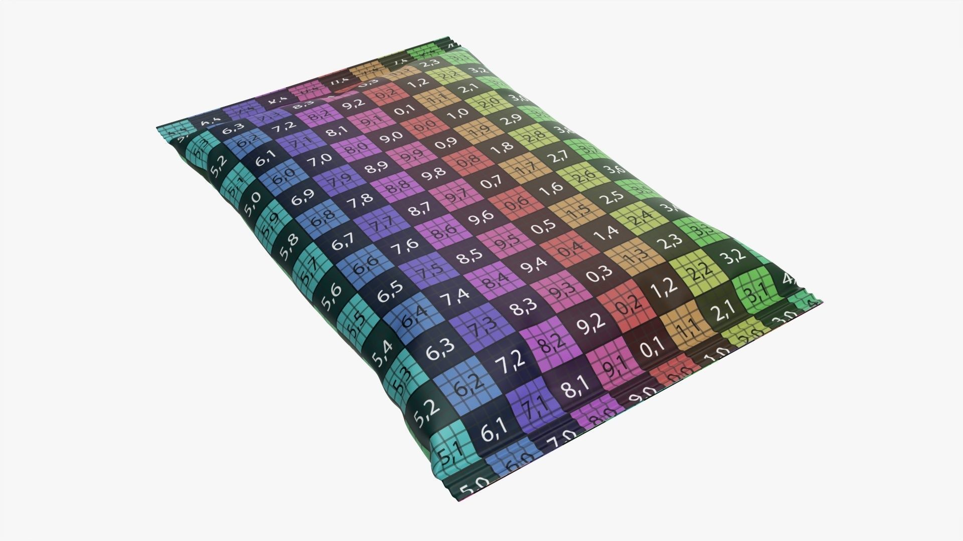 Small snack package mockup 01 3D model_9