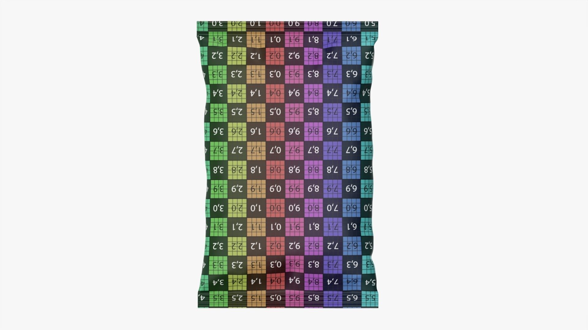 Small snack package mockup 01 3D model_11