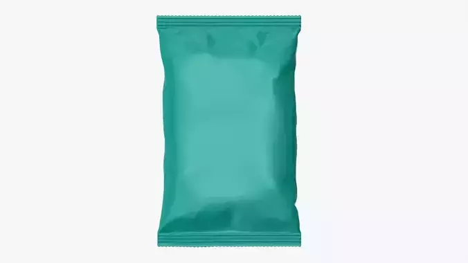 Small snack package mockup 02 3D model