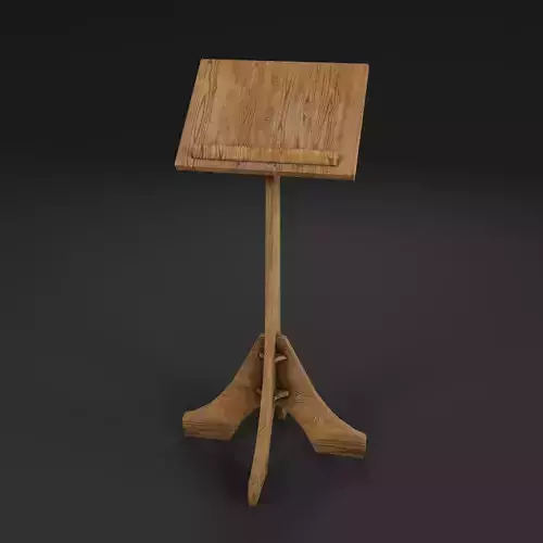 Bookrest wooden stand with book