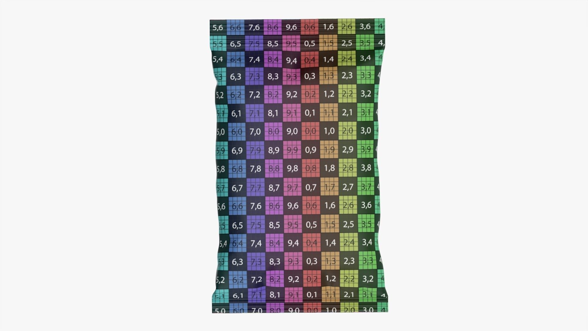 Small snack package mockup 03 3D model_11